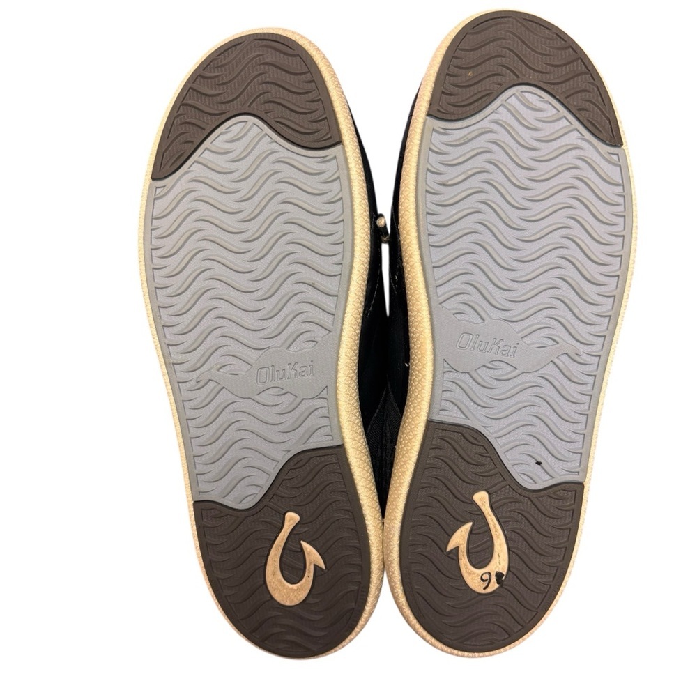 OluKai Mahiki Slipper Sneaker in Black – Women’s US 9 - Picture 7 of 10